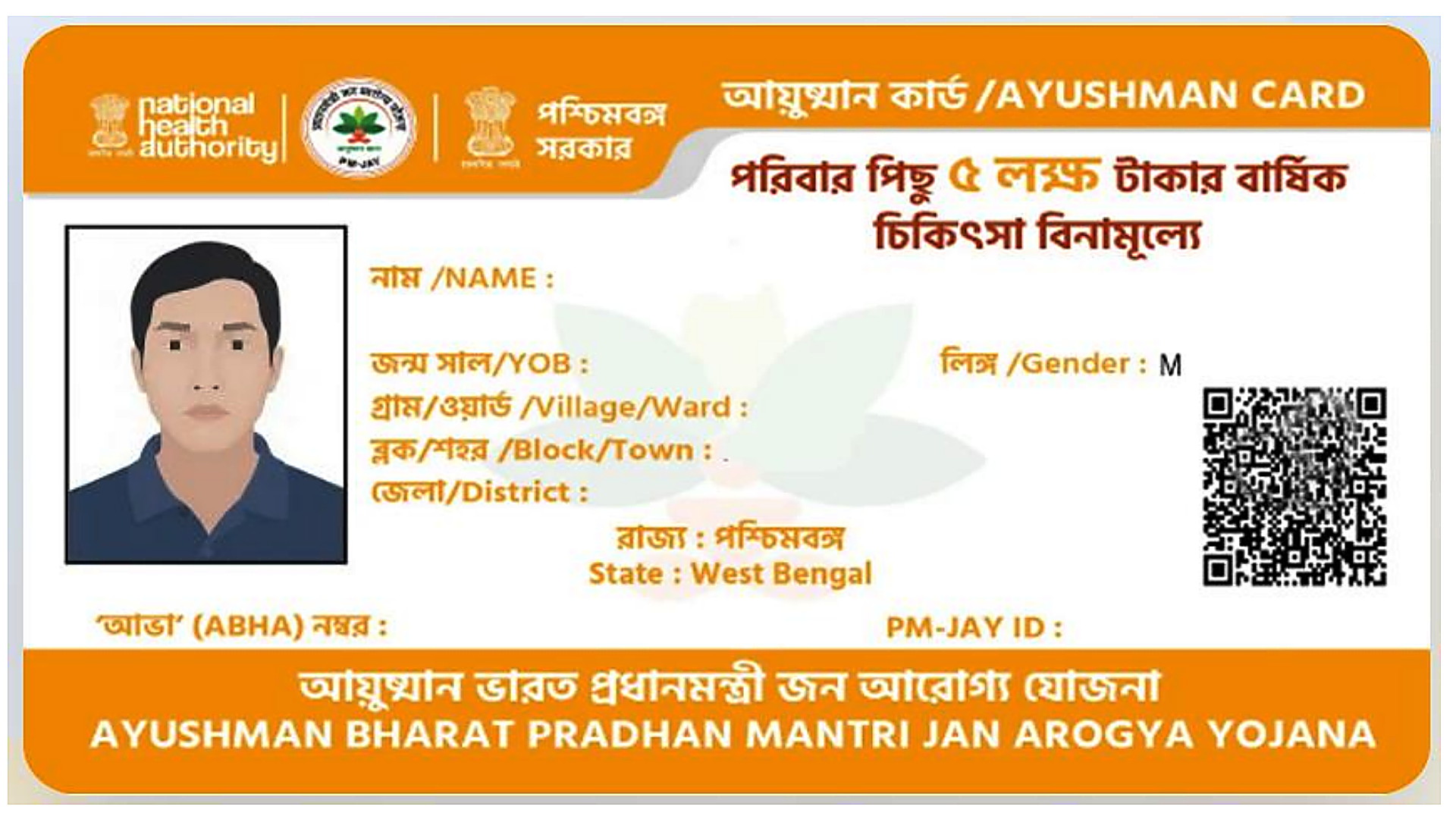 PVC Ayushman Health Card